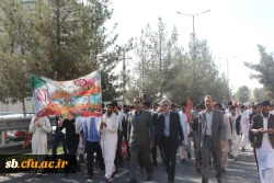 حضور دانشجویان،اساتید و همکاران دانشگاه فرهنگیان در راهپیمایی 13 آبان