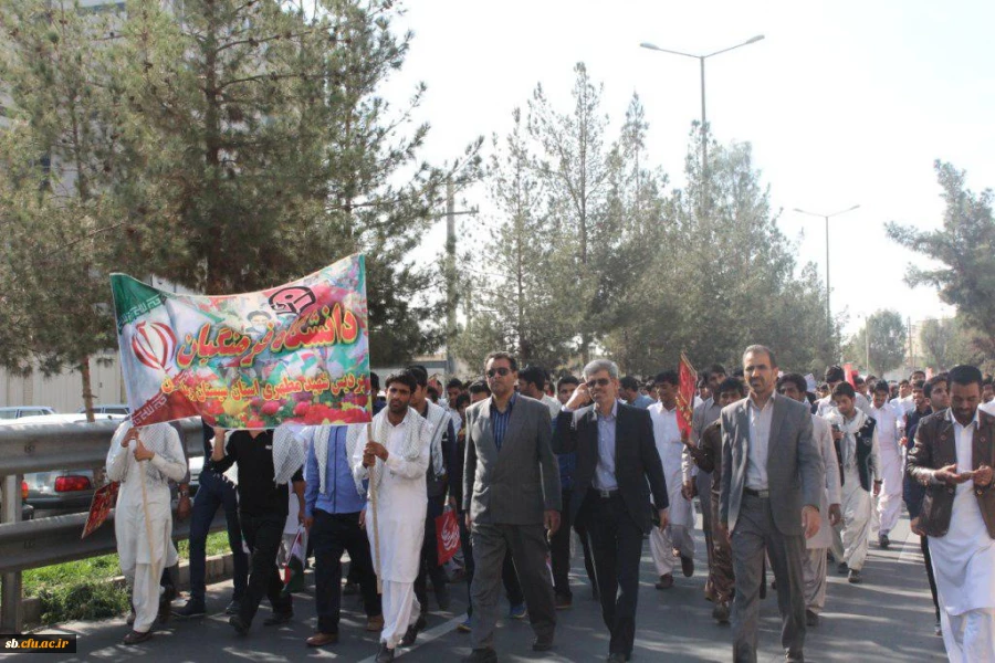 حضور دانشجویان،اساتید و همکاران دانشگاه فرهنگیان در راهپیمایی 13 آبان