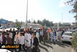 حضور دانشجویان،اساتید و همکاران دانشگاه فرهنگیان در راهپیمایی 13 آبان