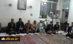 دیدار مسئولین پردیس ها و دانشجویان شهید مطهری  از خانواده شهید خزاعی شهید مدافع حرم