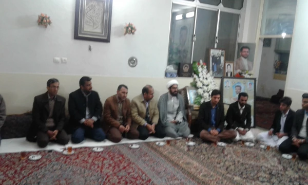 دیدار مسئولین پردیس ها و دانشجویان شهید مطهری  از خانواده شهید خزاعی شهید مدافع حرم