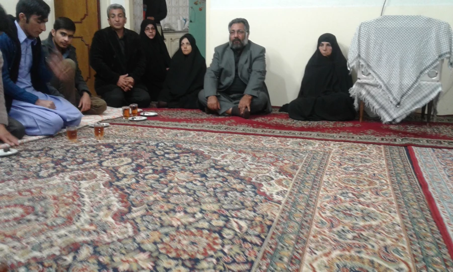 دیدار مسئولین پردیس ها و دانشجویان شهید مطهری  از خانواده شهید خزاعی شهید مدافع حرم