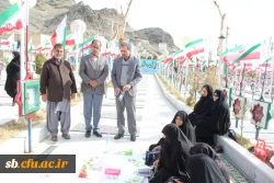 گزارش غبار روبی مزار شهدا توسط مسئولین ،کارکنان واساتید پردیسهای  دانشگاه فرهنگیان استان