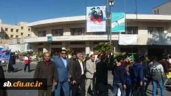 گزارش حضور کارکنان ،اساتید ودانشجویان  دانشگاه فرهنگیان استان در راهپیمایی 22 بهمن