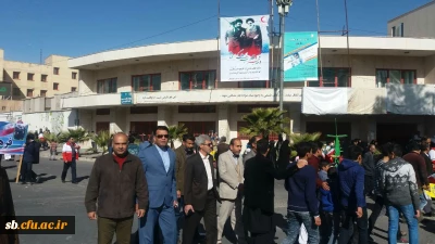 گزارش حضور کارکنان ،اساتید ودانشجویان پردیسهای دانشگاه فرهنگیان  استان در راهپیمایی 22بهمن