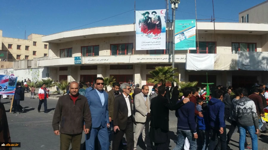 گزارش حضور کارکنان ،اساتید ودانشجویان  دانشگاه فرهنگیان استان در راهپیمایی 22 بهمن