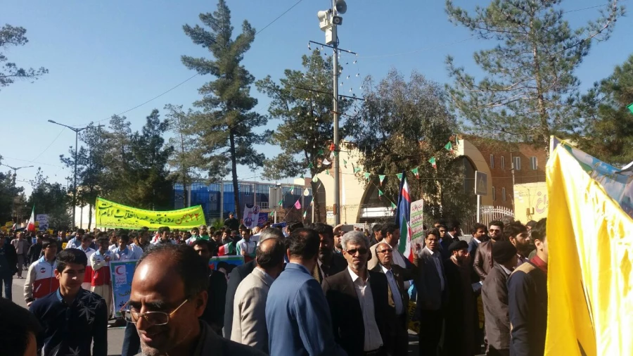 گزارش حضور کارکنان ،اساتید ودانشجویان  دانشگاه فرهنگیان استان در راهپیمایی 22 بهمن