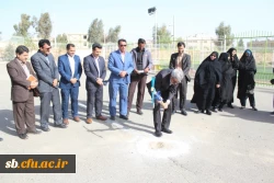 مراسم کلنگ زنی اولین خوابگاه متاهلین کشور در پردیس شهید مطهری زاهدان