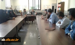 دیدار صمیمانه جناب آقای دکتر کاظمی مدیریت امور پردیسهای استانی با کارکنان مدیریت استانی وپردیسهای تابع