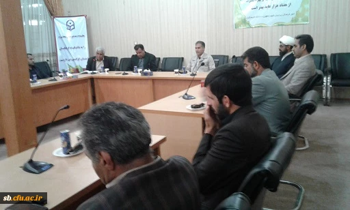 برگزاری مراسم تودیع ومعارفه روسای پردیسهای رسالت ومعارفه معاون اداری ومالی پردیس شهید مطهری زاهدان