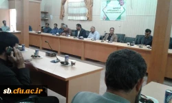 برگزاری مراسم تودیع ومعارفه روسای پردیسهای رسالت ومعارفه معاون اداری ومالی پردیس شهید مطهری زاهدان