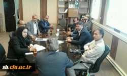 جلسه تفاهم نامه فی ما بین دانشگاه فرهنگیان استان سیستان وبلوچستان  با آموزشکده فنی شهید باهنر جهت بهره برداری از خوابگاه