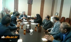 جلسه تفاهم نامه فی ما بین دانشگاه فرهنگیان استان سیستان وبلوچستان  با آموزشکده فنی شهید باهنر جهت بهره برداری از خوابگاه