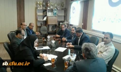 جلسه تفاهم نامه فی ما بین دانشگاه فرهنگیان استان سیستان وبلوچستان  با آموزشکده فنی شهید باهنر جهت بهره برداری از خوابگاه