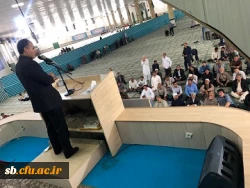 سرپرست دانشگاه فرهنگیان استان سیستان وبلوچستان سخنران پیش از خطبه های نماز جمعه شهرزاهدان