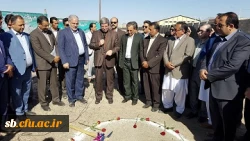 کلنگ احداث ساختمان جدید پردیس رسالت زاهدان ودانشگاه فرهنگیان چابهار به زمین زده شد.