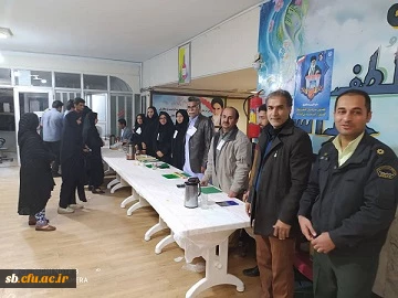 حضوراساتید، کارکنان ودانشجویان  دانشگاه فرهنگیان سیستان وبلوچستان در انتخابات مجلس شورای اسلامی 