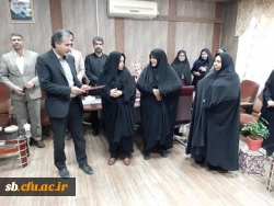مراسم تکریم ومعارفه ی سرپرست پردیس دخترانه رسالت زاهدان برگزارشد