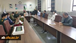 سرهنگ پاسدار لطیفی جانشین اقشار بسیج سپاه استان بزرگداشت مقام معلم  رابه کارکنان دانشگاه فرهنگیان سیستان وبلوچستان تبریک گفت