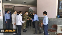 سرهنگ پاسدار لطیفی جانشین اقشار بسیج سپاه استان بزرگداشت مقام معلم  رابه کارکنان دانشگاه فرهنگیان سیستان وبلوچستان تبریک گفت