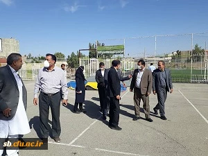 بازدید مدیرکل نوسازی وتجهیزمدارس ومعاون مدیرکل آموزش وپرورش استان از پروژه پردیس شهید مطهری