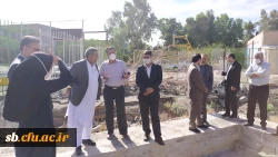 بازدید مدیرکل نوسازی وتجهیزمدارس ومعاون مدیرکل آموزش وپرورش استان از پروژه پردیس شهید مطهری