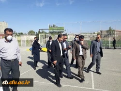 بازدید مدیرکل نوسازی وتجهیزمدارس ومعاون مدیرکل آموزش وپرورش استان از پروژه پردیس شهید مطهری