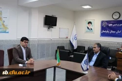 دیدار مدیر شعب بانک ملت استان سیستان وبلوچستان با مدیر دانشگاه فرهنگیان استان