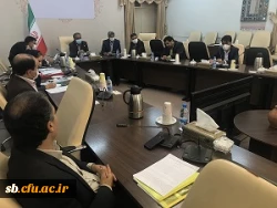 حضور سرپرست ومعاون دانشگاه فرهنگیان سیستان وبلوچستان در جلسه کارگروه امور زیر بنایی استان