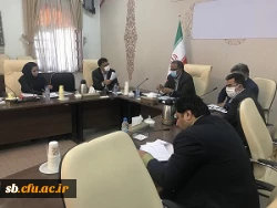 حضور سرپرست ومعاون دانشگاه فرهنگیان سیستان وبلوچستان در جلسه کارگروه امور زیر بنایی استان