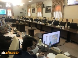 حضور سرپرست ومعاون دانشگاه فرهنگیان سیستان وبلوچستان در جلسه کارگروه امور زیر بنایی استان
