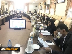 حضور سرپرست ومعاون دانشگاه فرهنگیان سیستان وبلوچستان در جلسه کارگروه امور زیر بنایی استان