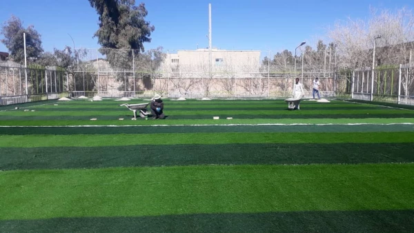 گزارش تصویری 
 روند پیشرفت اجرای پروژه زمین چمن مصنوعی پردیس شهید مطهری زاهدان 2