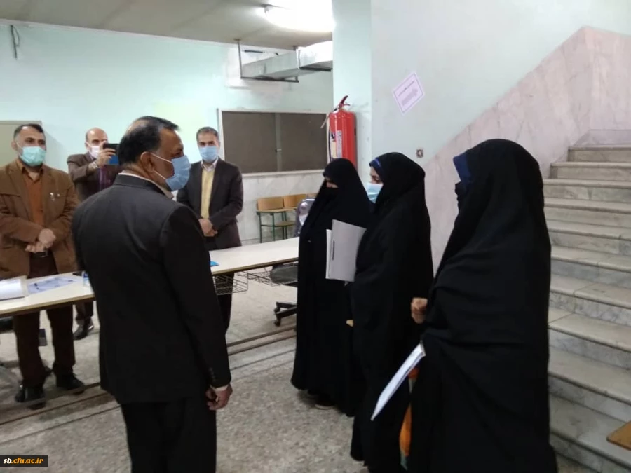 بازدید جناب آقای رخشانی مدیر کل محترم آموزش وپرورش استان از نحوه پذیرش پذیرفته شدگان مهارت آموزی