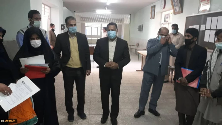 بازدید مدیر کل آموزش و پرورش جناب آقای رخشانی از روند مصاحبه دانشجویان جدید الورود سال 1399