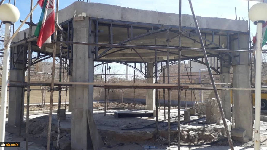 مراحل ساخت و تکمیل پروژه المان شهید گمنام پردیس شهید مطهری بهمن 99 2