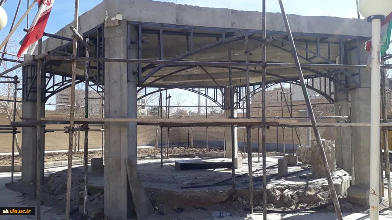 مراحل ساخت و تکمیل پروزه المان شهید گمنام پردیس شهید مطهری 2