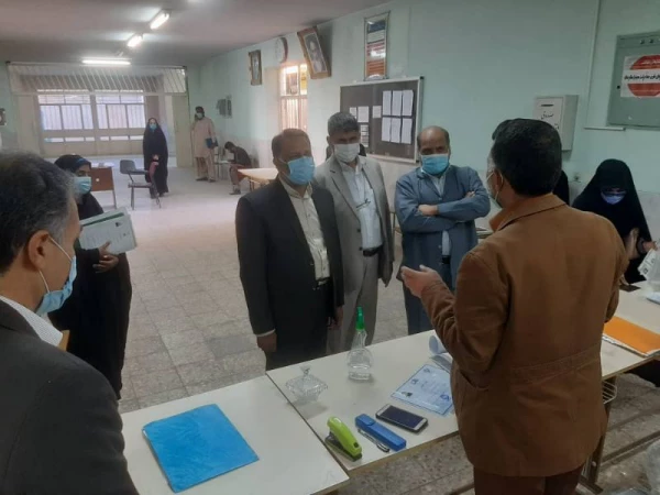 بازدید دکتر نیک پناه مدیریت دانشگاه فرهنگیان استان به همراه دکتر رخشانی مدیرکل آموزش و پرورش استان از فرایند بررسی مدارک و تشکیل پرونده نیروهای نهضتی و حق التدریس پذیرفته شده در آزمون استخدامی 2