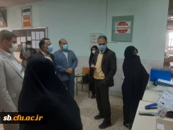 بازدید دکتر نیک پناه مدیریت دانشگاه فرهنگیان استان به همراه دکتر رخشانی مدیرکل آموزش و پرورش استان از فرایند بررسی مدارک و تشکیل پرونده نیروهای نهضتی و حق التدریس پذیرفته شده در آزمون استخدامی 3