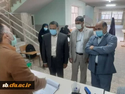 بازدید دکتر نیک پناه مدیریت دانشگاه فرهنگیان استان به همراه دکتر رخشانی مدیرکل آموزش و پرورش استان از فرایند بررسی مدارک و تشکیل پرونده نیروهای نهضتی و حق التدریس پذیرفته شده در آزمون استخدامی 5