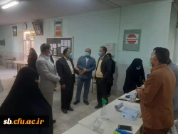 بازدید دکتر نیک پناه مدیریت دانشگاه فرهنگیان استان به همراه دکتر رخشانی مدیرکل آموزش و پرورش استان از فرایند بررسی مدارک و تشکیل پرونده نیروهای نهضتی و حق التدریس پذیرفته شده در آزمون استخدامی 6