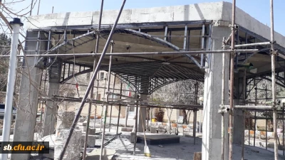 مراحل ساخت پروژه المان شهید گمنام در  پردیس شهید مطهری بهمن 99