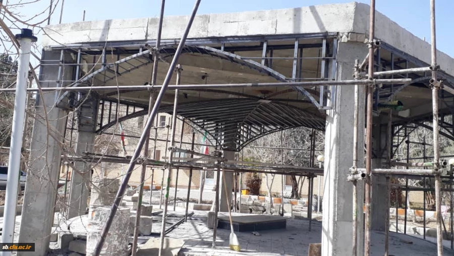 مراحل ساخت پروژه المان شهید گمنام در  پردیس شهید مطهری بهمن 99 2