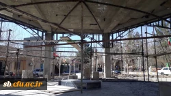 مراحل ساخت پروژه المان شهید گمنام در  پردیس شهید مطهری بهمن 99 3