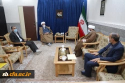  مدیریت دانشگاه فرهنگیان استان ومسئول نهاد نمایندگی مقام معظم رهبری دردانشگاه  با  نماینده ولی فقیه دراستان سیستان وبلوچستان دیدار کردند  4