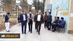 بازدید دکتر نیک پناه مدیریت دانشگاه فرهنگیان از روند برگزاری مصاحبه 2