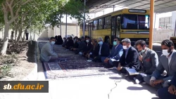 مراسم سالگرد تدفین شهید گمنام همزمان با شهادت امام موسی کاظم (ع) در پردیس شهید مطهری زاهدان برگزار گردید.  2