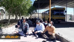 مراسم سالگرد تدفین شهید گمنام همزمان با شهادت امام موسی کاظم (ع) در پردیس شهید مطهری زاهدان برگزار گردید.  3