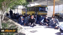 مراسم سالگرد تدفین شهید گمنام همزمان با شهادت امام موسی کاظم (ع) در پردیس شهید مطهری زاهدان برگزار گردید.  4