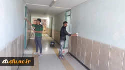 شروع رنگ آمیزی خوابگاهها،کلاسهای آموزشی،سلف سرویس و ساختمان اداری پردیس شهید مطهری 4